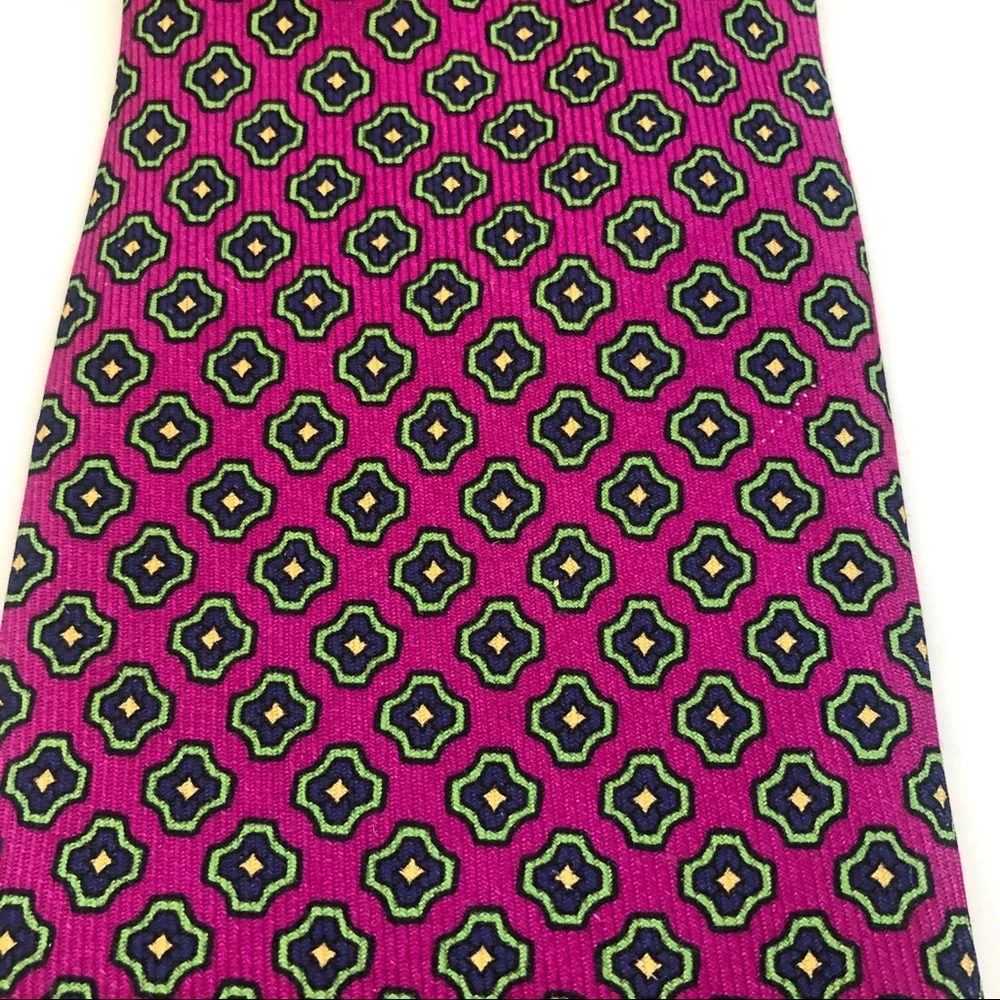 Vibrant Green and Pink Tie Accessories